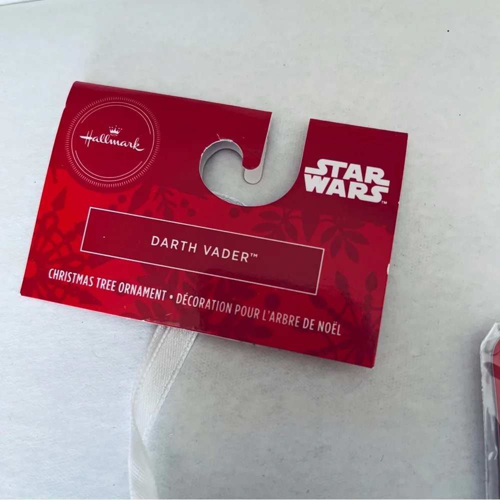 Hallmark Star Wars Two Christmas Ornaments Decorations Darth Vader‎ R2 D2 NEW